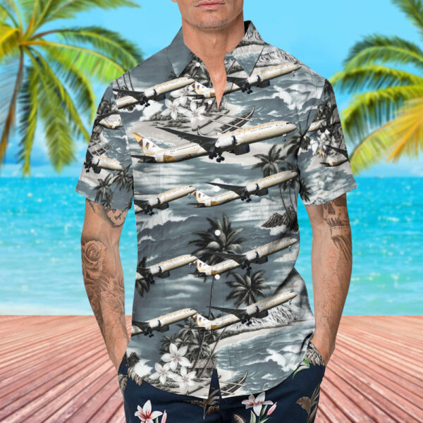 Boeing 787-9 Dreamliner Etihad Airways Hawaiian Shirt Boeing 787-9 Dreamliner Etihad Airways Hawaiian Shirt
