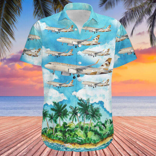 Airbus A320-232 Etihad Airways Hawaiian Shirt