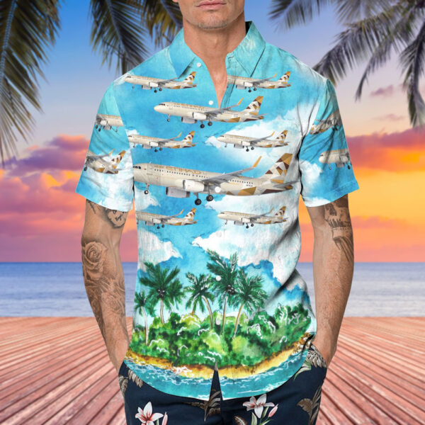 Airbus A320-232 Etihad Airways Hawaiian Shirt