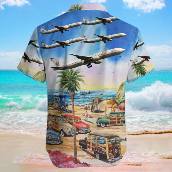 Boeing 777-3FXER Etihad Airways Hawaiian Shirt