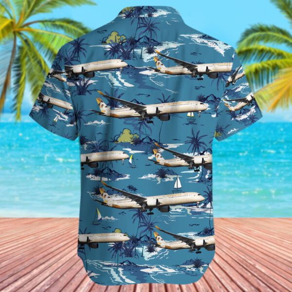 Airbus A350-1041 Etihad Airways Hawaiian Shirt Airbus A350-1041 Etihad Airways Hawaiian Shirt