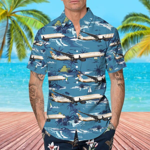 Airbus A350-1041 Etihad Airways Hawaiian Shirt Airbus A350-1041 Etihad Airways Hawaiian Shirt