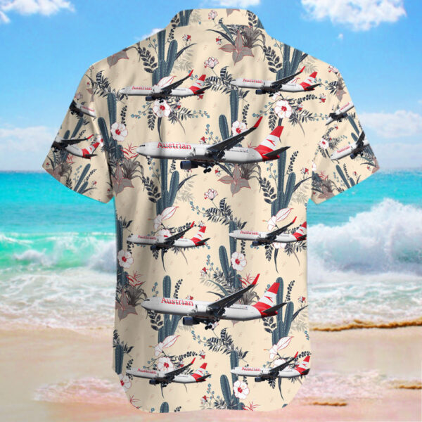 Boeing 767-3Z9(ER) Austrian Airlines Hawaiian Shirt Boeing 767-3Z9(ER) Austrian Airlines Hawaiian Shirt