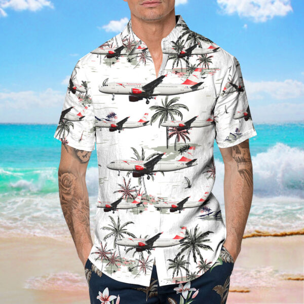 Airbus A320-216 Austrian Airlines Hawaiian Shirt Airbus A320-216 Austrian Airlines Hawaiian Shirt