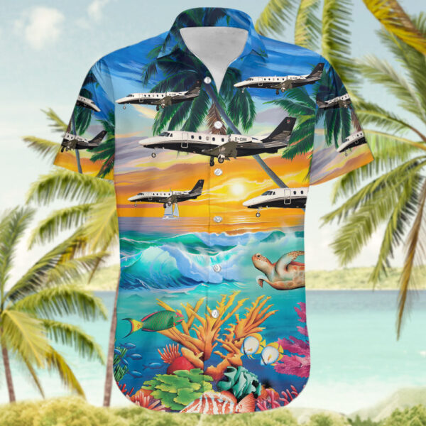 Cessna 560XL Citation XLS+ DC Aviation Hawaiian Shirt Cessna 560XL Citation XLS+ DC Aviation Hawaiian Shirt