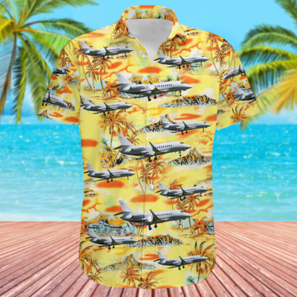 Dassault Falcon 2000S DC Aviation Hawaiian Shirt Dassault Falcon 2000S DC Aviation Hawaiian Shirt