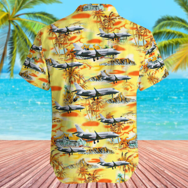 Dassault Falcon 2000S DC Aviation Hawaiian Shirt Dassault Falcon 2000S DC Aviation Hawaiian Shirt