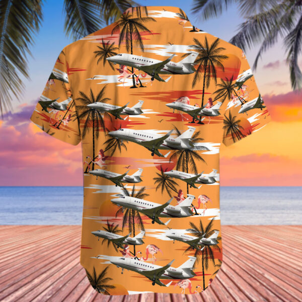 Dassault Falcon 2000 DC Aviation Hawaiian Shirt Dassault Falcon 2000 DC Aviation Hawaiian Shirt