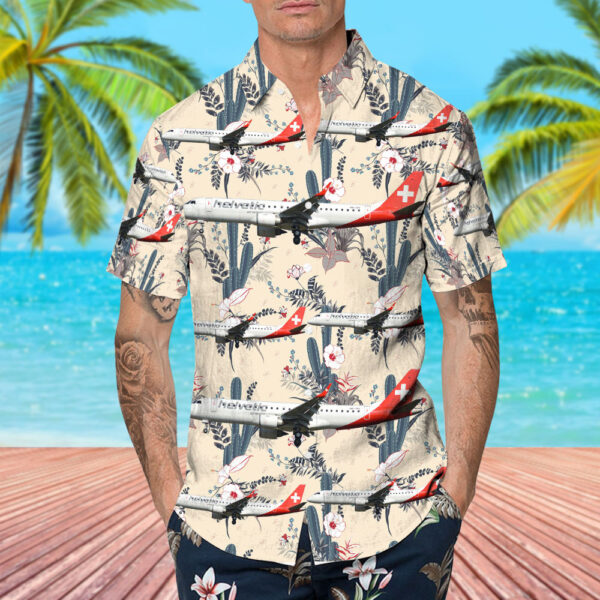 Embraer ERJ-190-100LR Helvetic Airways Hawaiian Shirt
