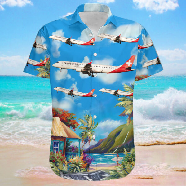 Embraer ERJ-190-200IGW Helvetic Airways Hawaiian Shirt