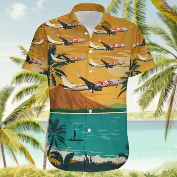 Boeing 737-8FE Virgin Blue Airlines Hawaiian Shirt Boeing 737-8FE Virgin Blue Airlines Hawaiian Shirt