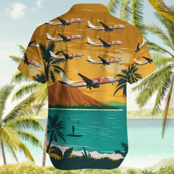 Boeing 737-8FE Virgin Blue Airlines Hawaiian Shirt Boeing 737-8FE Virgin Blue Airlines Hawaiian Shirt