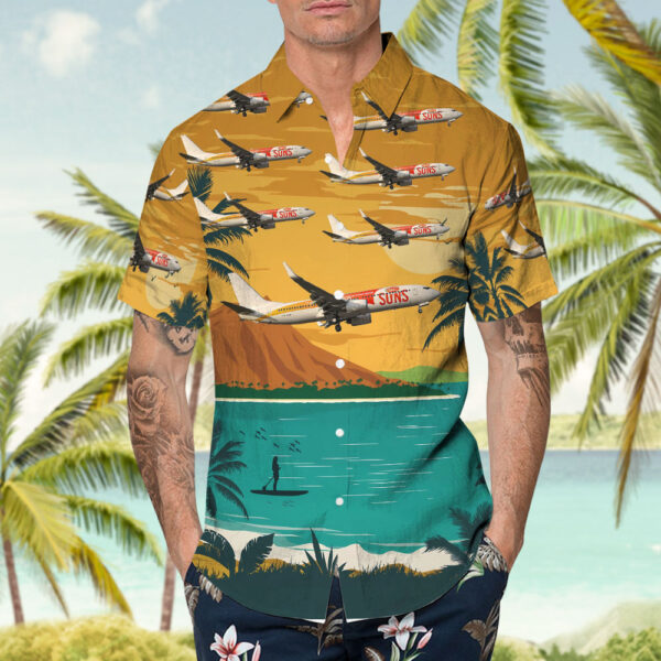 Boeing 737-8FE Virgin Blue Airlines Hawaiian Shirt Boeing 737-8FE Virgin Blue Airlines Hawaiian Shirt