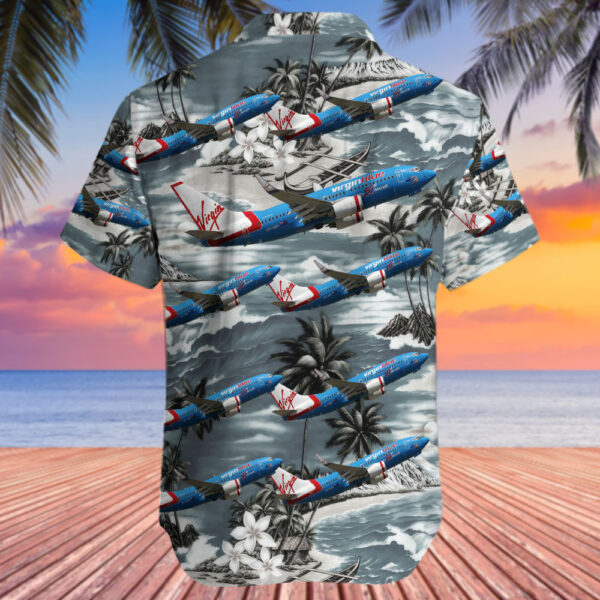 Boeing 737-7FE Virgin Blue Airlines Hawaiian Shirt Boeing 737-7FE Virgin Blue Airlines Hawaiian Shirt