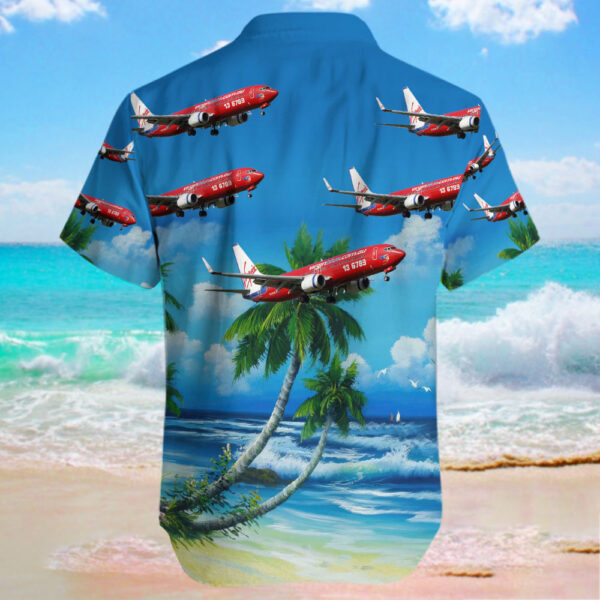 Boeing 737-86Q Virgin Blue Airlines Hawaiian Shirt Boeing 737-86Q Virgin Blue Airlines Hawaiian Shirt