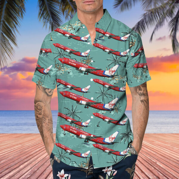 Boeing 737-8BK Virgin Blue Airlines Hawaiian Shirt