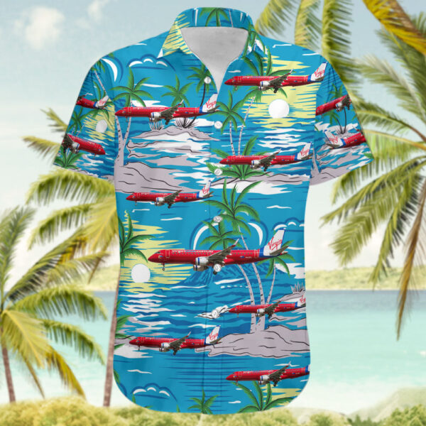Embraer ERJ-190-100IGW Virgin Blue Airlines Hawaiian Shirt Embraer ERJ-190-100IGW Virgin Blue Airlines Hawaiian Shirt