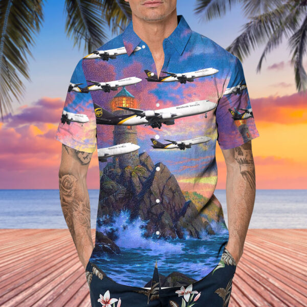Boeing 747-84AF United Parcel Service (UPS) Hawaiian Shirt Boeing 747-84AF United Parcel Service (UPS) Hawaiian Shirt