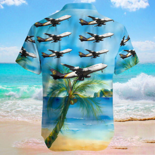 Boeing 747-44AF(SCD) United Parcel Service (UPS) Hawaiian Shirt Boeing 747-44AF(SCD) United Parcel Service (UPS) Hawaiian Shirt