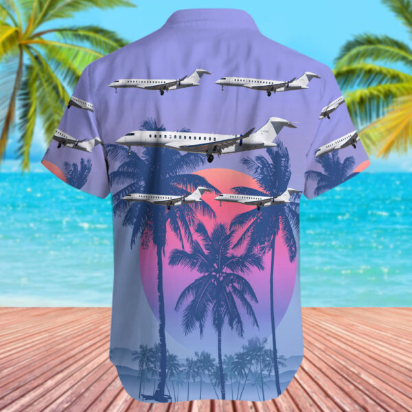 Bombardier BD-700-2A12 Global 7500 Skyservice Business Aviation Hawaiian Shirt Bombardier BD-700-2A12 Global 7500 Skyservice Business Aviation Hawaiian Shirt