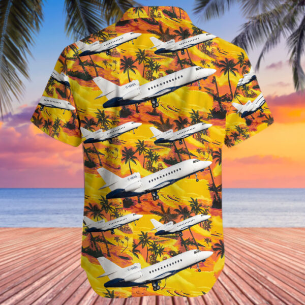 Dassault Falcon 900 Skyservice Business Aviation Hawaiian Shirt Dassault Falcon 900 Skyservice Business Aviation Hawaiian Shirt