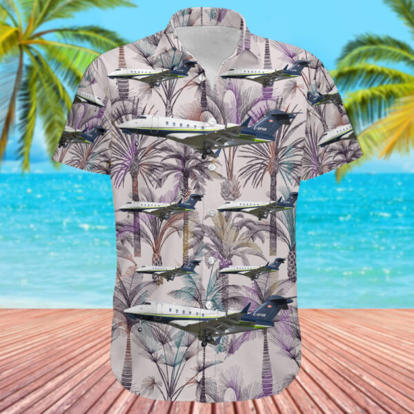 Bombardier BD-100-1A10 Challenger 300 Skyservice Business Aviation Hawaiian Shirt Bombardier BD-100-1A10 Challenger 300 Skyservice Business Aviation Hawaiian Shirt