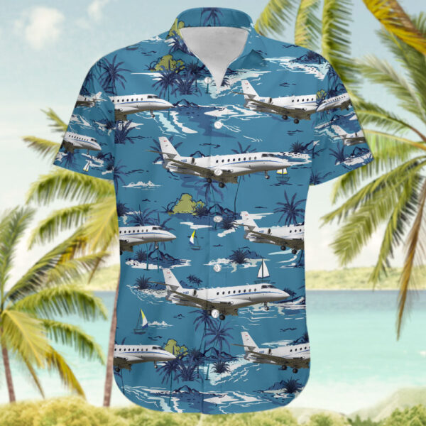 Gulfstream G200 Skyservice Business Aviation Hawaiian Shirt Gulfstream G200 Skyservice Business Aviation Hawaiian Shirt