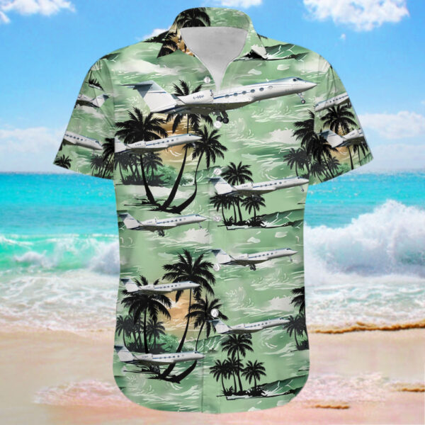 Gulfstream G450 Skyservice Business Aviation Hawaiian Shirt Gulfstream G450 Skyservice Business Aviation Hawaiian Shirt