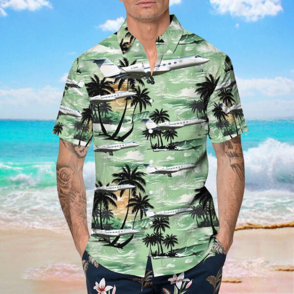 Gulfstream G450 Skyservice Business Aviation Hawaiian Shirt Gulfstream G450 Skyservice Business Aviation Hawaiian Shirt