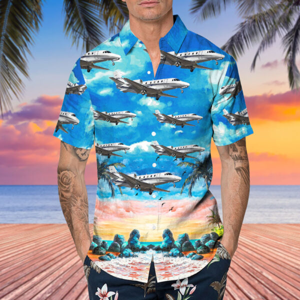 Cessna 560XL Citation Excel Skyservice Business Aviation Hawaiian Shirt Cessna 560XL Citation Excel Skyservice Business Aviation Hawaiian Shirt