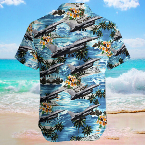 Lockheed Martin F-16D Fighting Falcon United States US Air Force (USAF) Hawaiian Shirt Lockheed Martin F-16D Fighting Falcon United States US Air Force (USAF) Hawaiian Shirt
