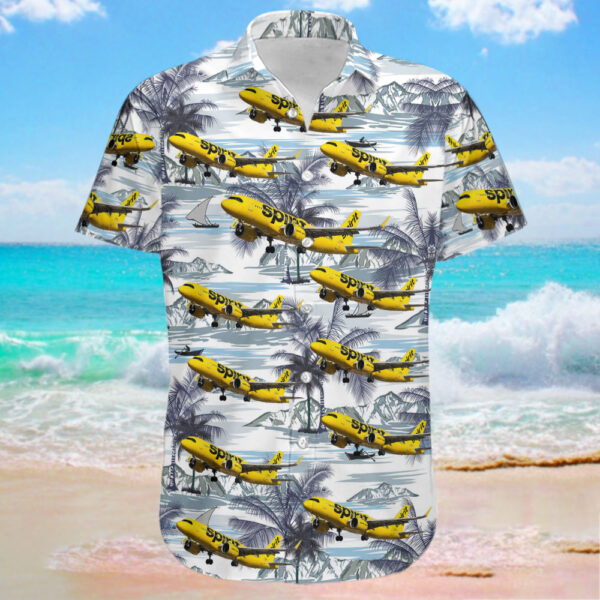 Airbus A320-271N Spirit Airlines Hawaiian Shirt Airbus A320-271N Spirit Airlines Hawaiian Shirt