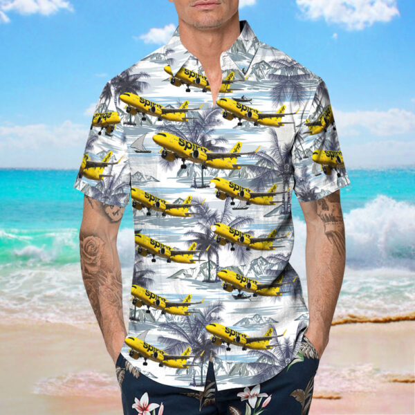 Airbus A320-271N Spirit Airlines Hawaiian Shirt Airbus A320-271N Spirit Airlines Hawaiian Shirt
