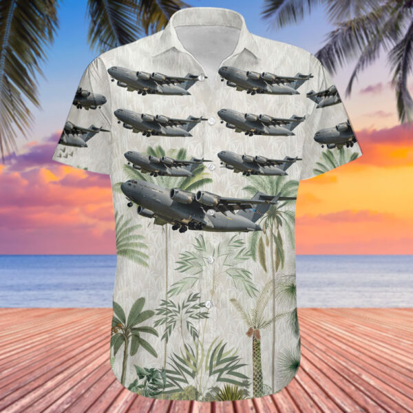 Boeing C-17A Globemaster III NATO Strategic Airlift Capability Hawaiian Shirt Boeing C-17A Globemaster III NATO Strategic Airlift Capability Hawaiian Shirt