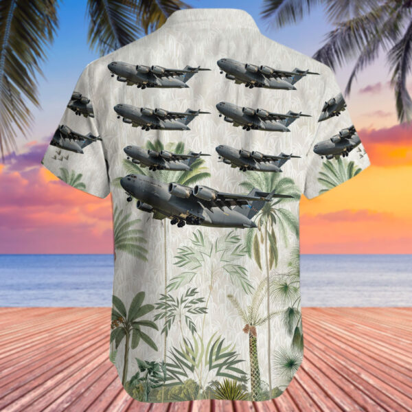 Boeing C-17A Globemaster III NATO Strategic Airlift Capability Hawaiian Shirt Boeing C-17A Globemaster III NATO Strategic Airlift Capability Hawaiian Shirt