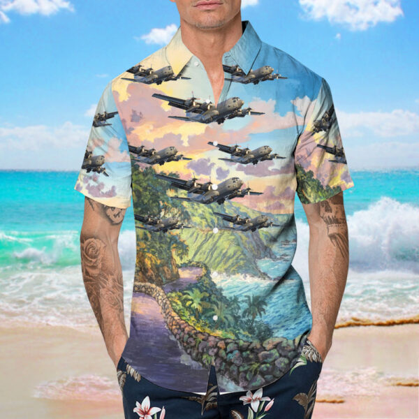 Lockheed Tp84 Hercules Sweden Air Force Hawaiian Shirt Lockheed Tp84 Hercules Sweden Air Force Hawaiian Shirt