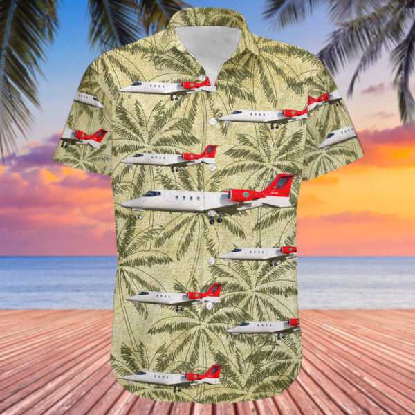 Bombardier Learjet 60 Sweden Air Force Hawaiian Shirt Bombardier Learjet 60 Sweden Air Force Hawaiian Shirt