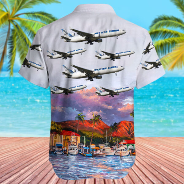 McDonnell Douglas MD-11(F) Western Global Airlines Hawaiian Shirt McDonnell Douglas MD-11(F) Western Global Airlines Hawaiian Shirt