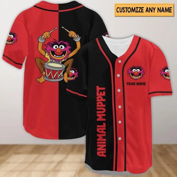 Personalized Animal Muppet Baseball Shirt Personalized Animal Muppet Baseball Shirt
