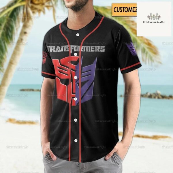 Custom Name Transformers Baseball Jersey Shirt Custom Name Transformers Baseball Jersey Shirt