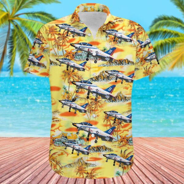 McDonnell Douglas T-45C Goshawk United States US Navy (USN) Hawaiian Shirt McDonnell Douglas T-45C Goshawk United States US Navy (USN) Hawaiian Shirt