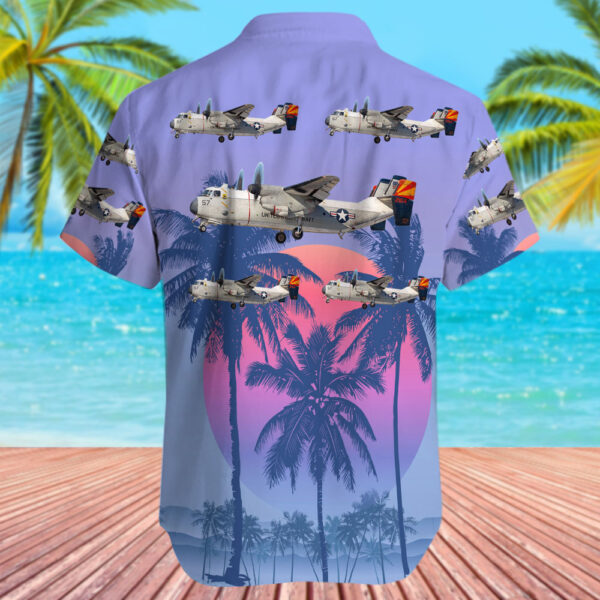 Grumman C-2A Greyhound United States US Navy (USN) Hawaiian Shirt Grumman C-2A Greyhound United States US Navy (USN) Hawaiian Shirt