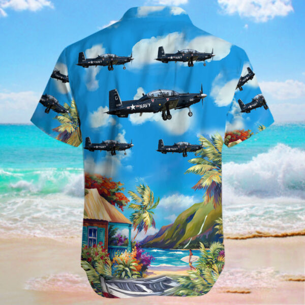 Raytheon T-6B Texan II United States US Navy (USN) Hawaiian Shirt