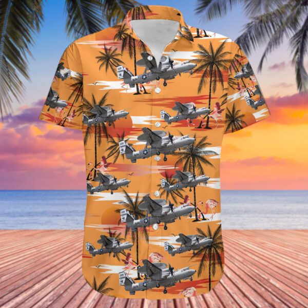 Northrop Grumman E-2D Hawkeye United States US Navy (USN) Hawaiian Shirt Northrop Grumman E-2D Hawkeye United States US Navy (USN) Hawaiian Shirt