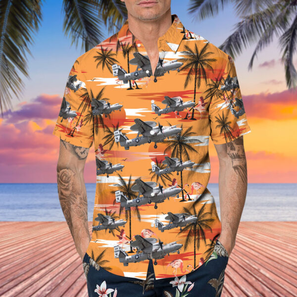 Northrop Grumman E-2D Hawkeye United States US Navy (USN) Hawaiian Shirt Northrop Grumman E-2D Hawkeye United States US Navy (USN) Hawaiian Shirt