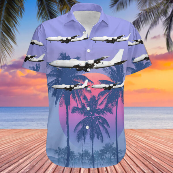Boeing E-6B Mercury United States US Navy (USN) Hawaiian Shirt Boeing E-6B Mercury United States US Navy (USN) Hawaiian Shirt