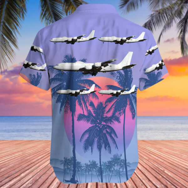 Boeing E-6B Mercury United States US Navy (USN) Hawaiian Shirt Boeing E-6B Mercury United States US Navy (USN) Hawaiian Shirt