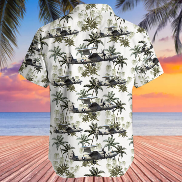 Grumman E-2C Hawkeye United States US Navy (USN) Hawaiian Shirt Grumman E-2C Hawkeye United States US Navy (USN) Hawaiian Shirt