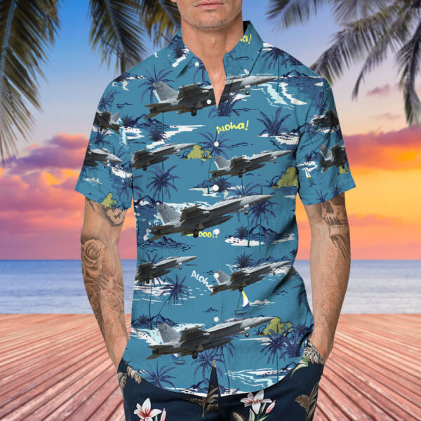 Boeing EA-18G Growler United States US Navy (USN) Hawaiian Shirt Boeing EA-18G Growler United States US Navy (USN) Hawaiian Shirt