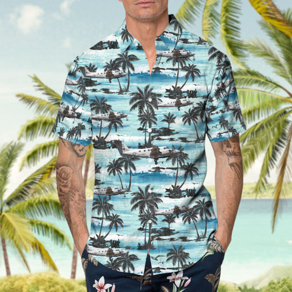Beechcraft T-54A United States US Marine Corps (USMC) Hawaiian Shirt Beechcraft T-54A United States US Marine Corps (USMC) Hawaiian Shirt